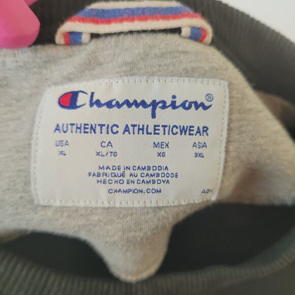 Champion Sweatshirt XL Black Mens Boxy Short Fit Reverse Weave Style - Picture 3 of 3